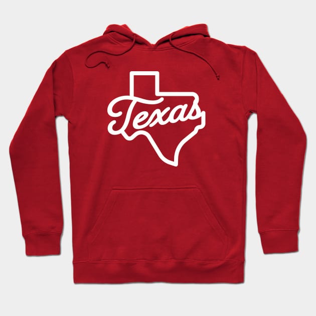 Texas Script Hoodie by sombreroinc